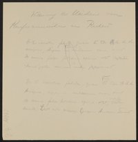 Entwürfe: Widmungen des "Märchens der 672. Nacht" an Richard Beer-Hofmann; Brief: Hugo von Hofmannsthal sen. an Robert von Joelson