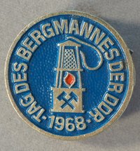 Abzeichen "Tag des Bergmanns der DDR 1968"