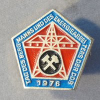 Abzeichen "Tag des Bergmanns und des Energiearbeiters der DDR 1976"