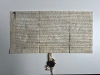 Urkunde 8 Achtel Korngülde auf die Obermühle von Nieder-Erlenbach, 1584