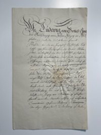 Urkunde, Vollmacht für Karl du Thil zur Inbesitznahme des Amtes Hohensolms durch Nassau, 13. November 1806